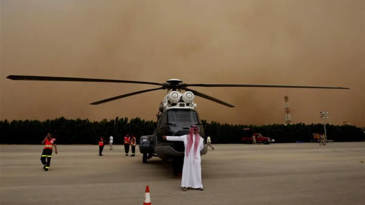 Suudi Arabistan'da helikopter düştü: 14 ölü
