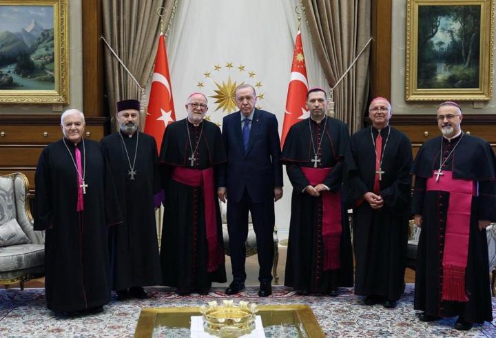 Cumhurbaşkanı Erdoğan, Türkiye Katolik Episkoposlar heyetini kabul etti