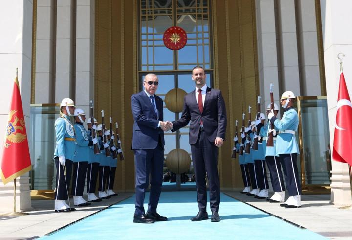Cumhurbaşkanı Erdoğan, Karadağ Başbakanı Spajic'i kabul etti