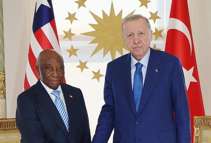 Erdoğan, Liberya Cumhurbaşkanı Boakai'yi kabul etti
