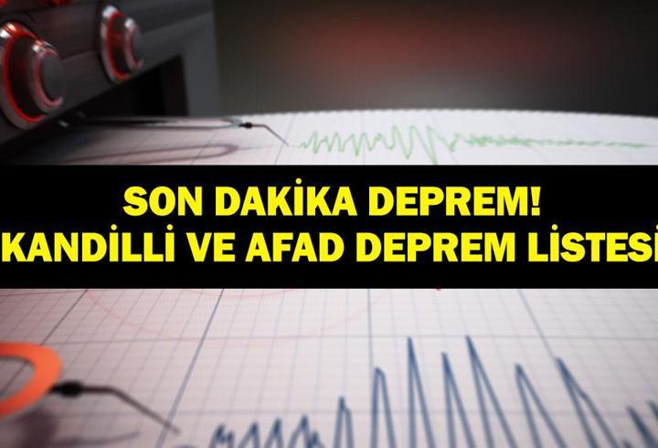DEPREM SON DAKİKA 15 TEMMUZ! Bugün deprem mi oldu, nerede, kaç şiddetinde? 15 Temmuz 2026 AFAD ve Kandilli Rasathanesi son depremler listesi