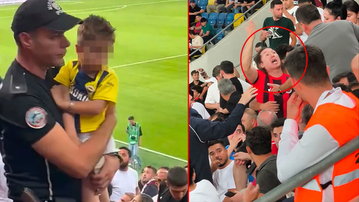 Tribün skandalının ardından duygulandıran diyalog: Komiser yardımcısı o anları anlattı! 'O küçük vücudundaki titreme...'