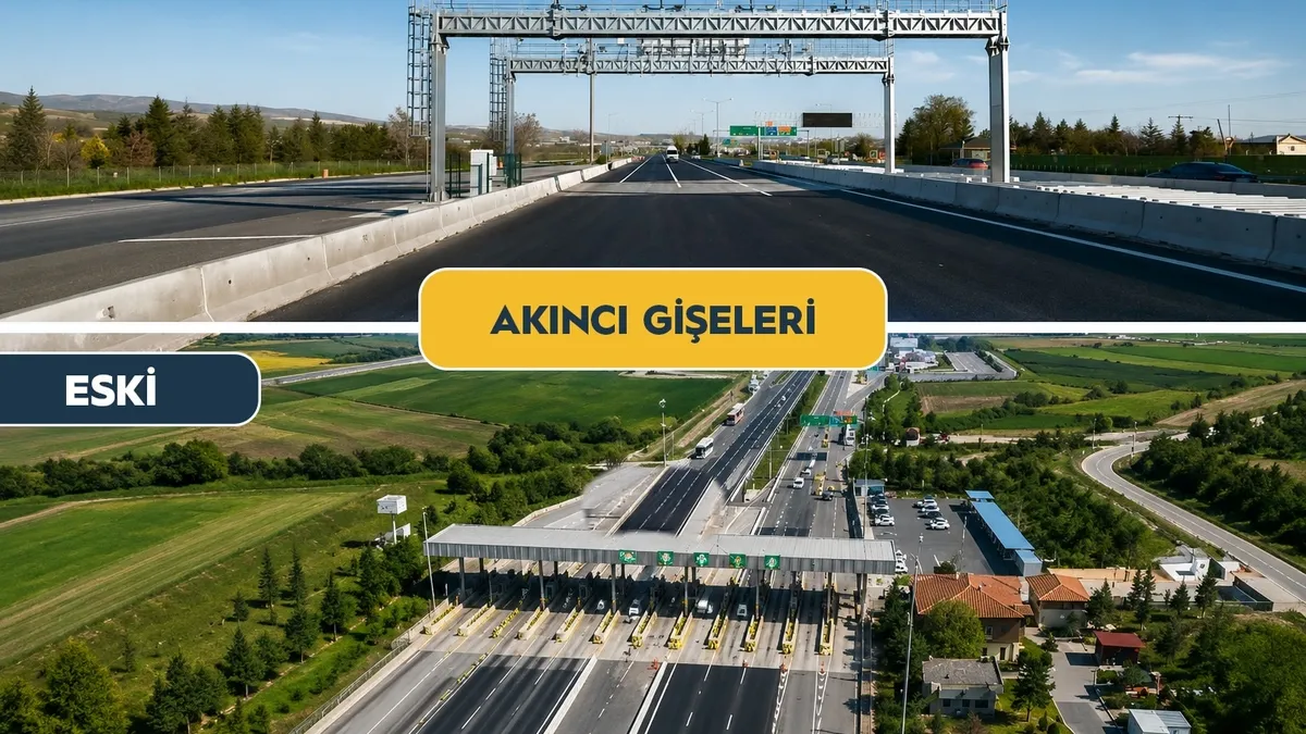 Akıncı Gişeleri tarih oluyor! Serbest geçiş başladı, eski gişeler kaldırılıyor