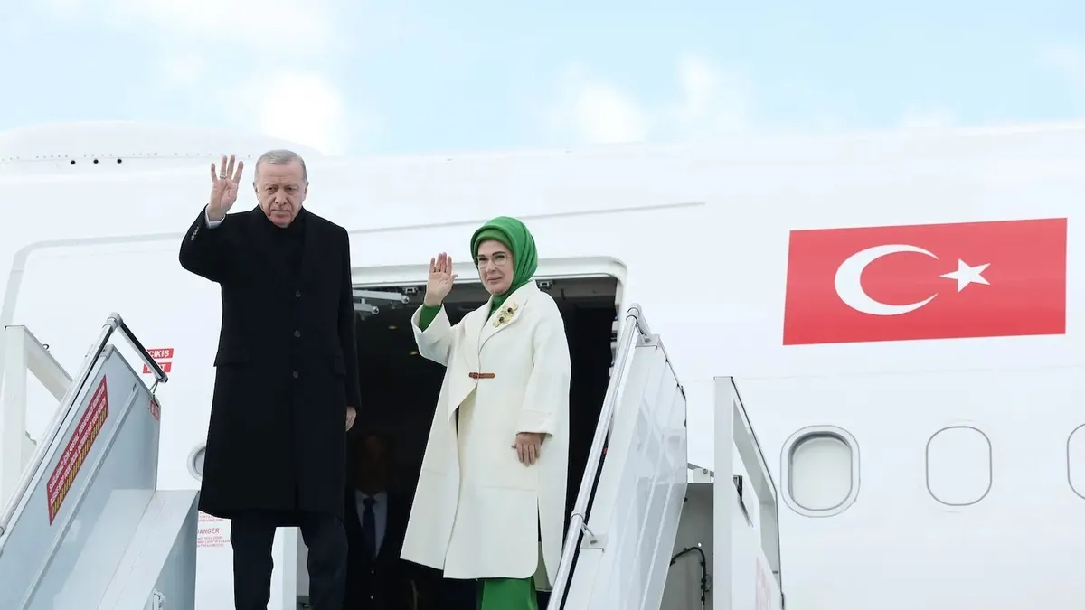 Başkan Erdoğan Kırgızistan'a gitti