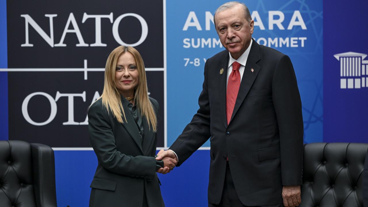İtalya Başbakanı Meloni'den Cumhurbaşkanı Erdoğan'a teşekkür