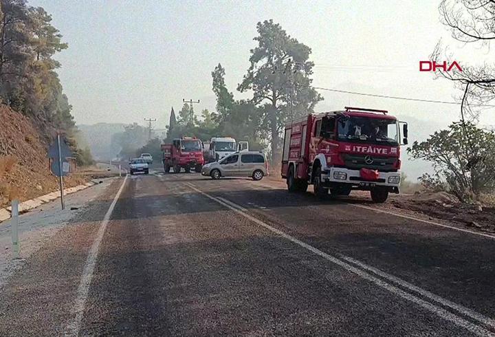 Antalya'daki orman yangınının enerjisi düşürüldü