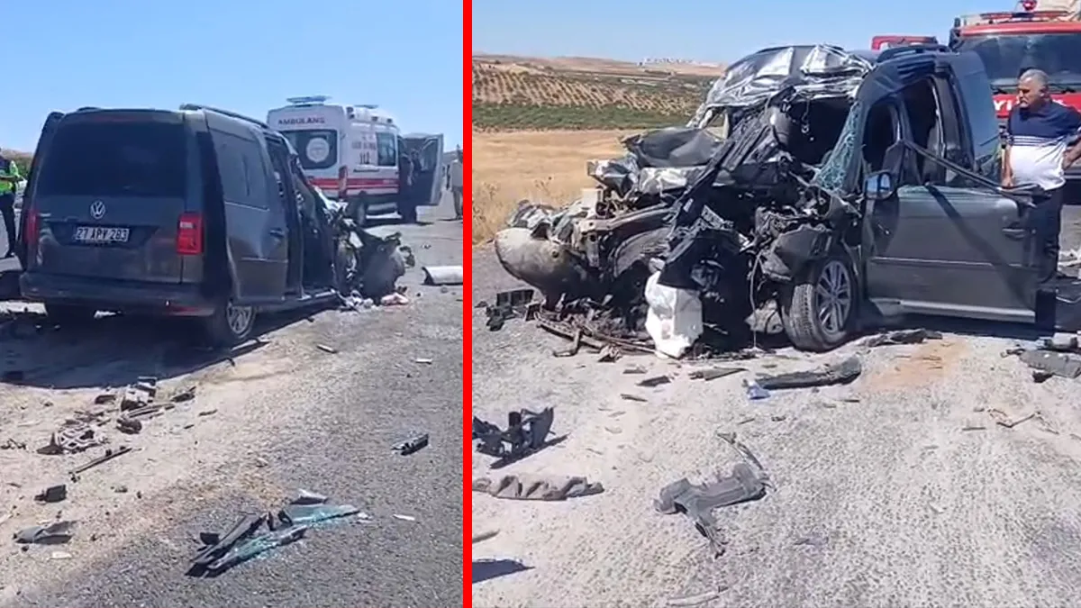 Şanlıurfa’da feci kaza! Hafif ticari araç kamyona çarptı: 4 ölü 2 ağır yaralı!