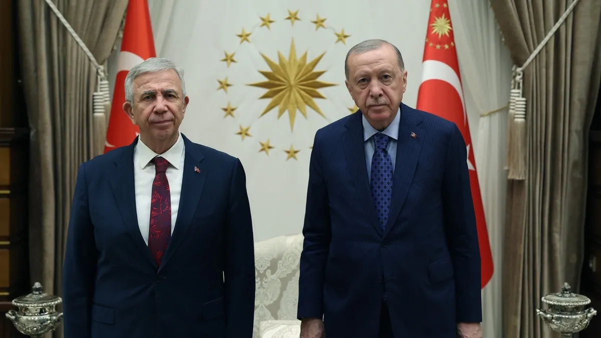 Başkan Erdoğan, Mansur Yavaş'ı kabul etti