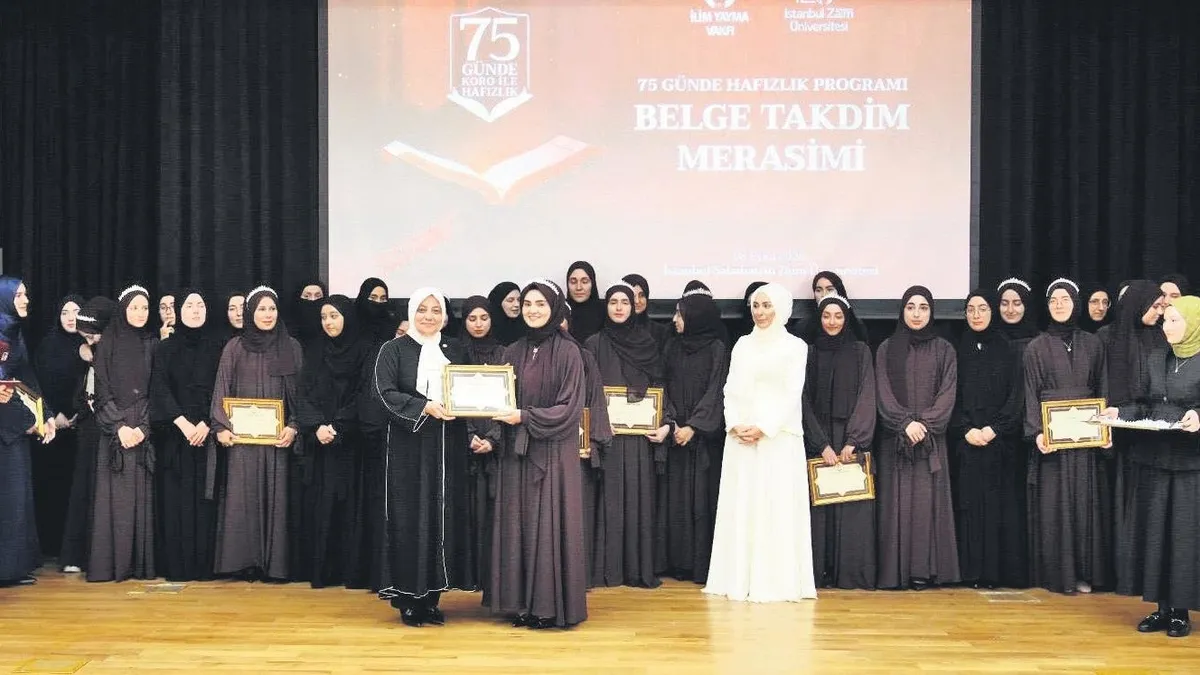 75 günde Kur'an'ı kalplerine yazdılar